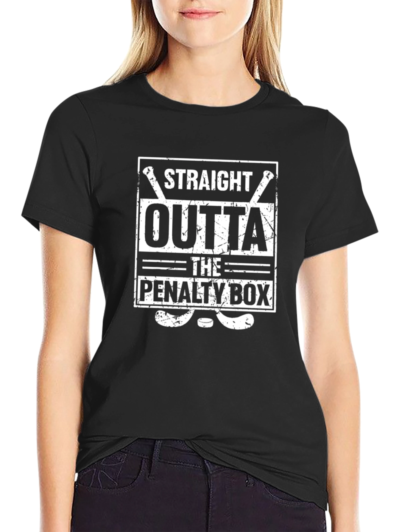 Straight Outta the Penalty Box Hockey T-Shirt