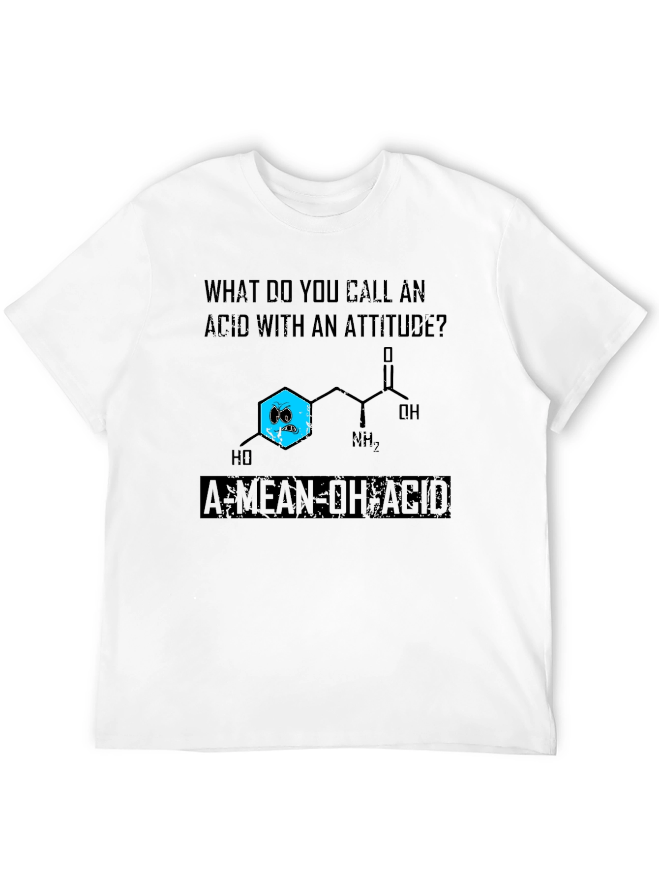 Mean-OH Acid Pun Graphic T-Shirt
