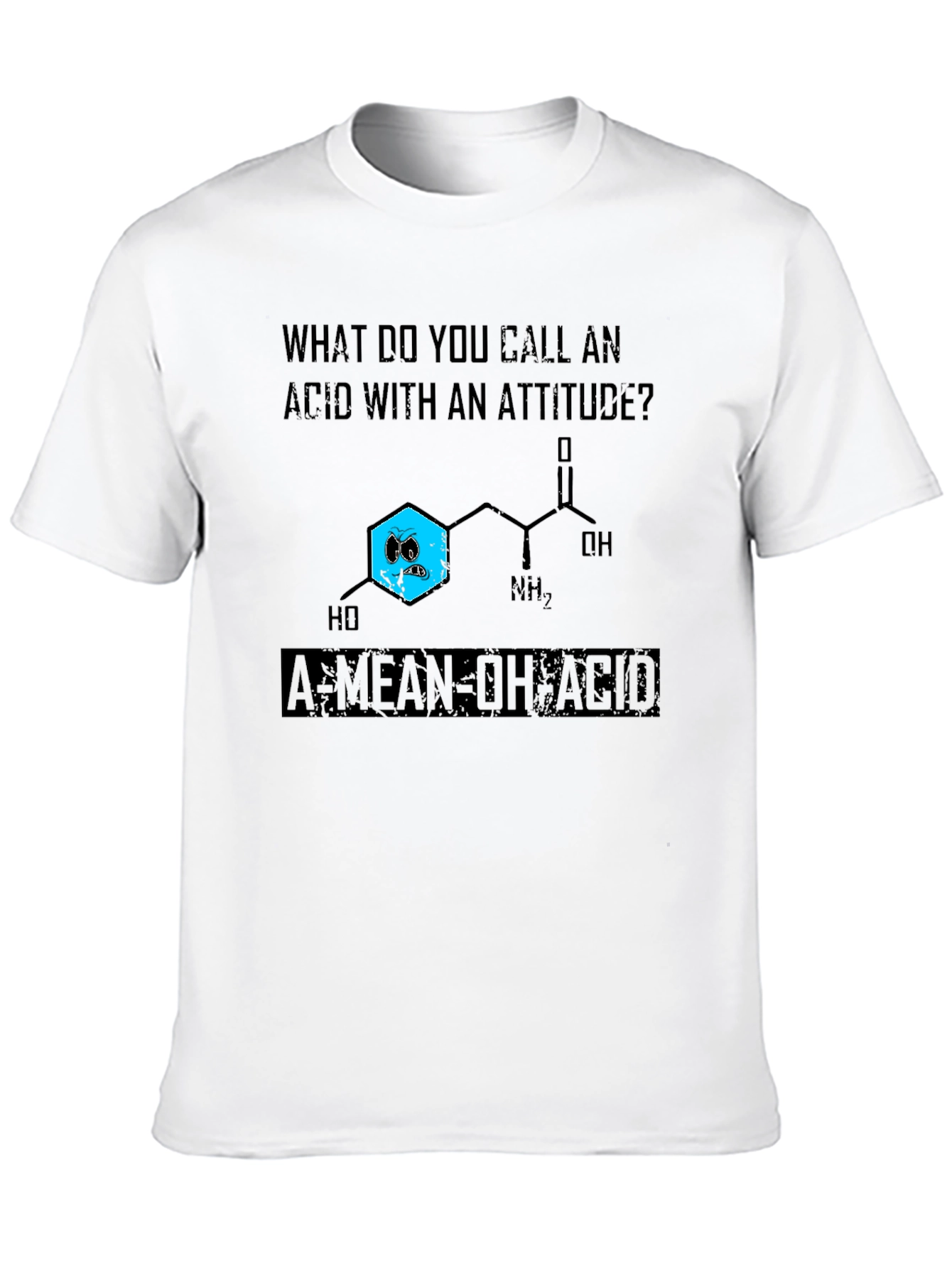 Mean-OH Acid Pun Graphic T-Shirt