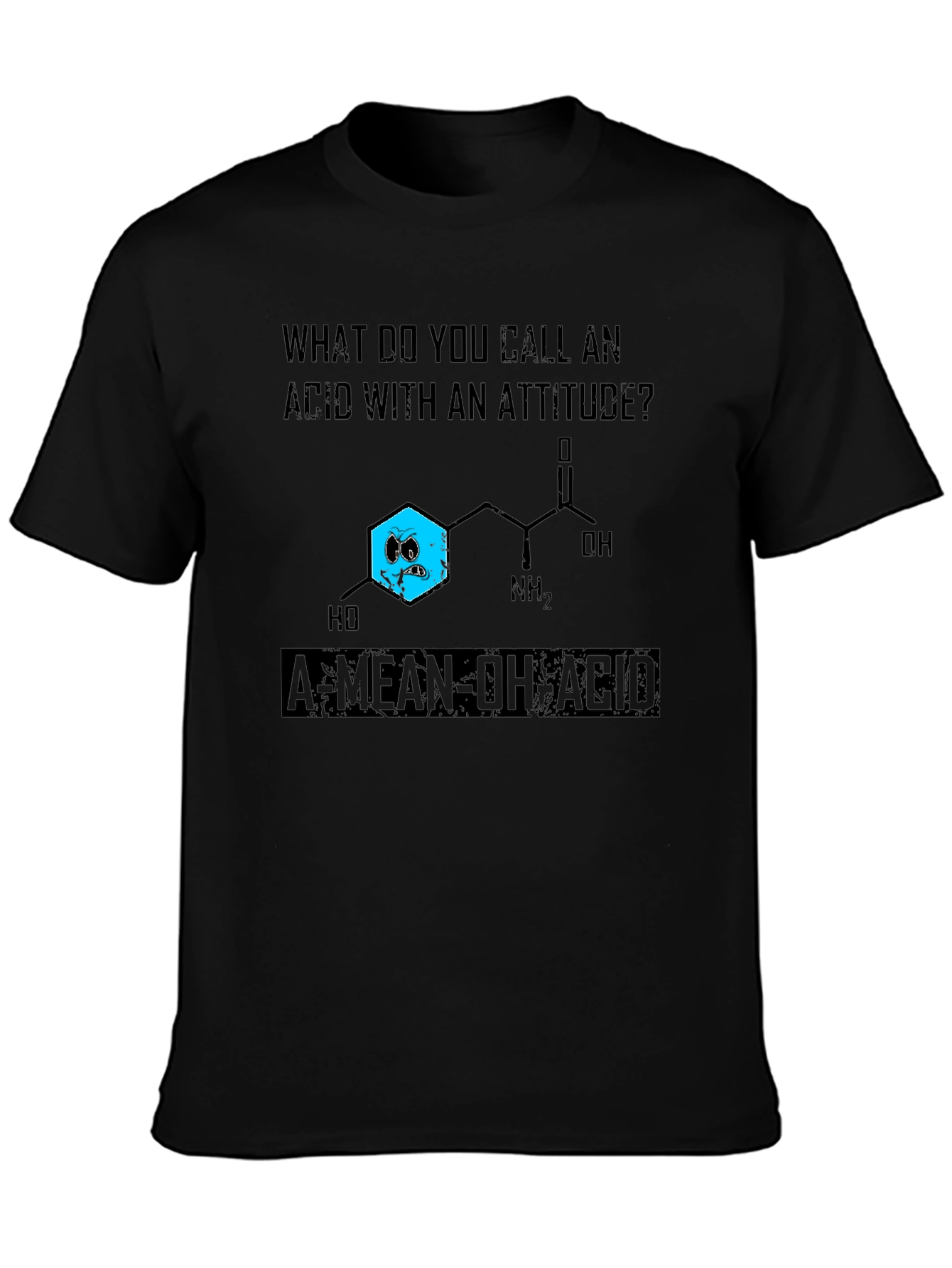 Mean-OH Acid Pun Graphic T-Shirt