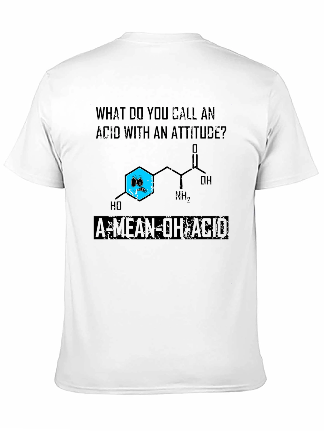 Mean-OH Acid Pun Graphic T-Shirt