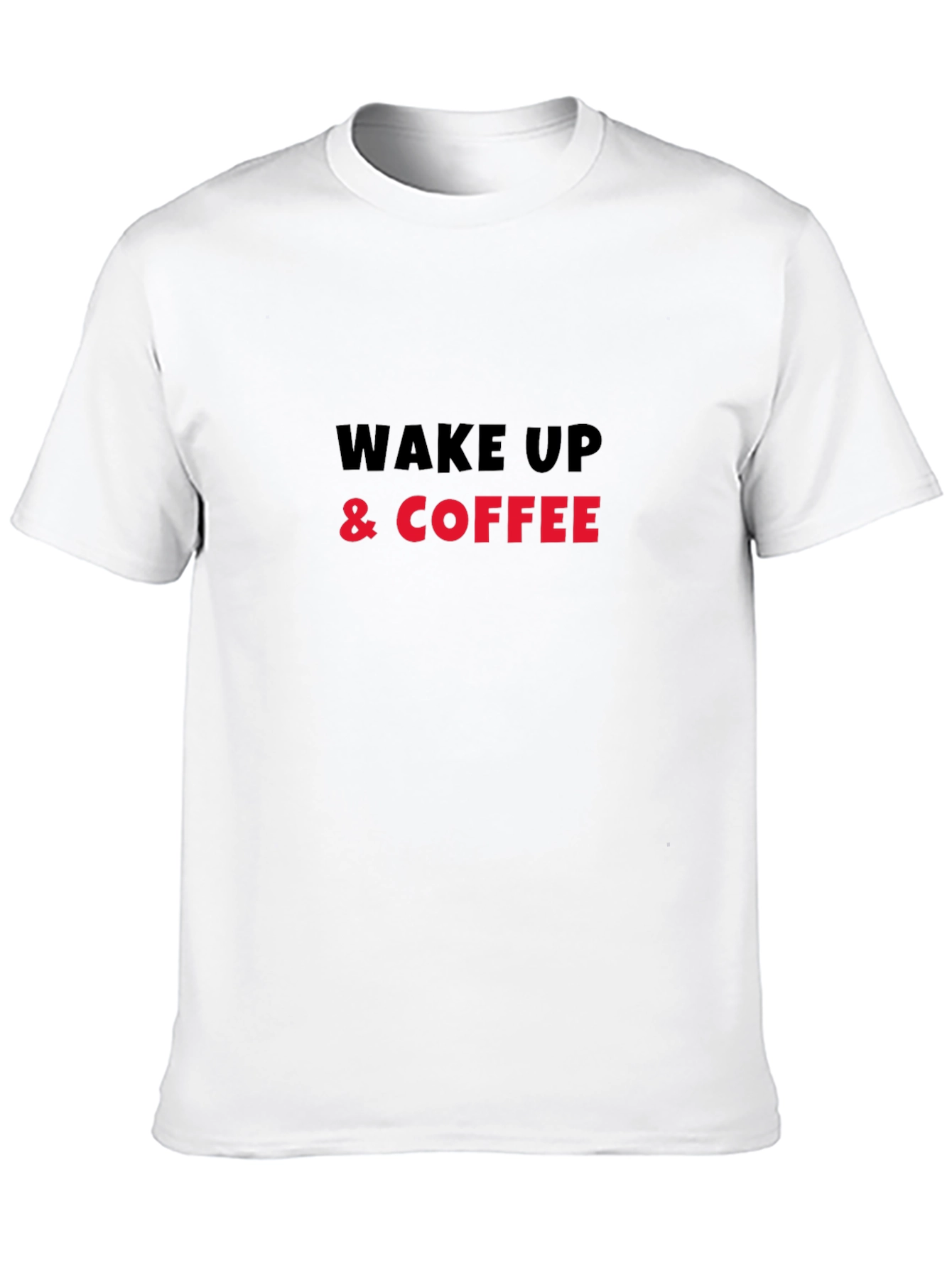 Wake Up & Coffee Graphic Tee - Black