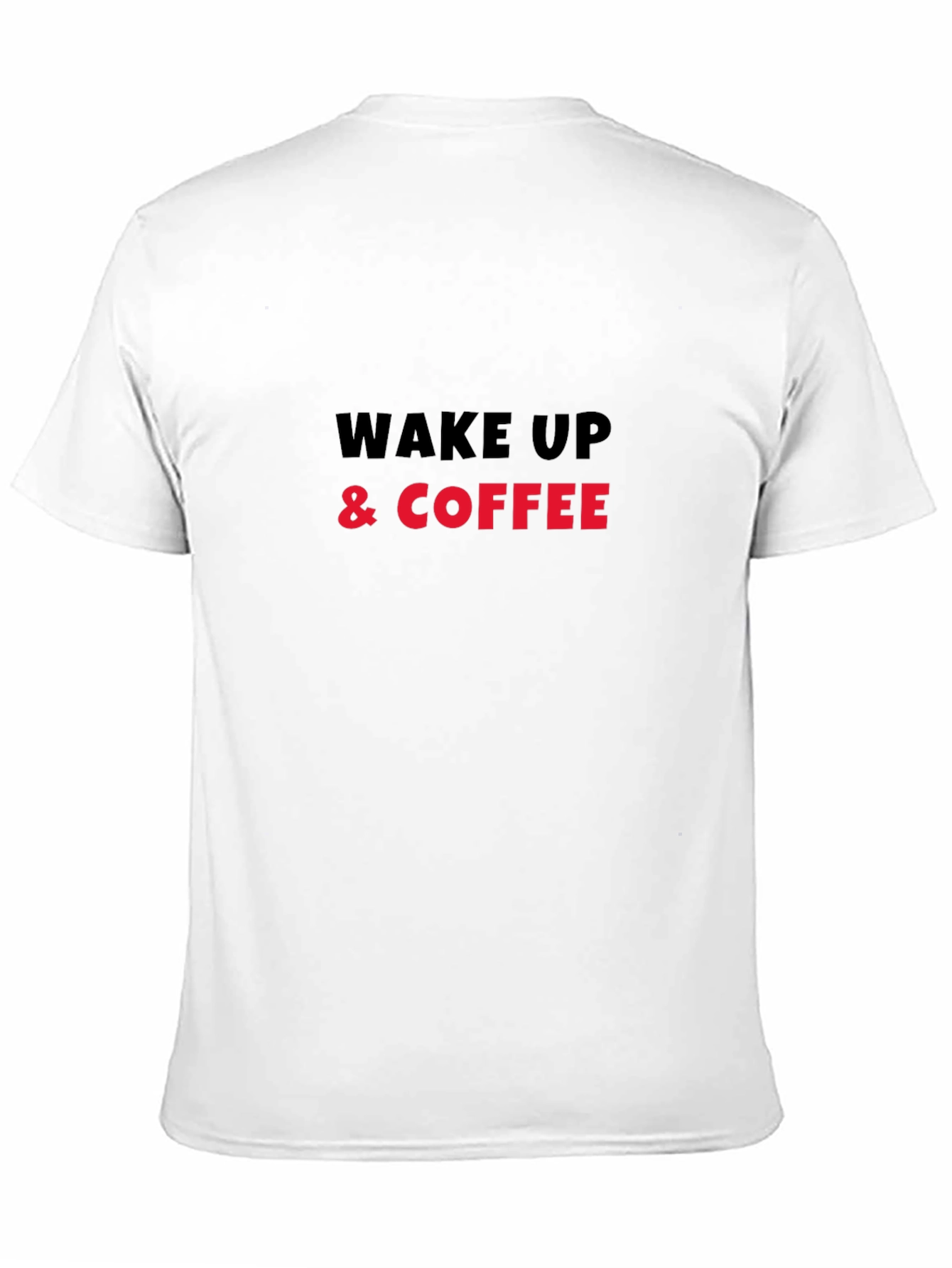 Wake Up & Coffee Graphic Tee - Black