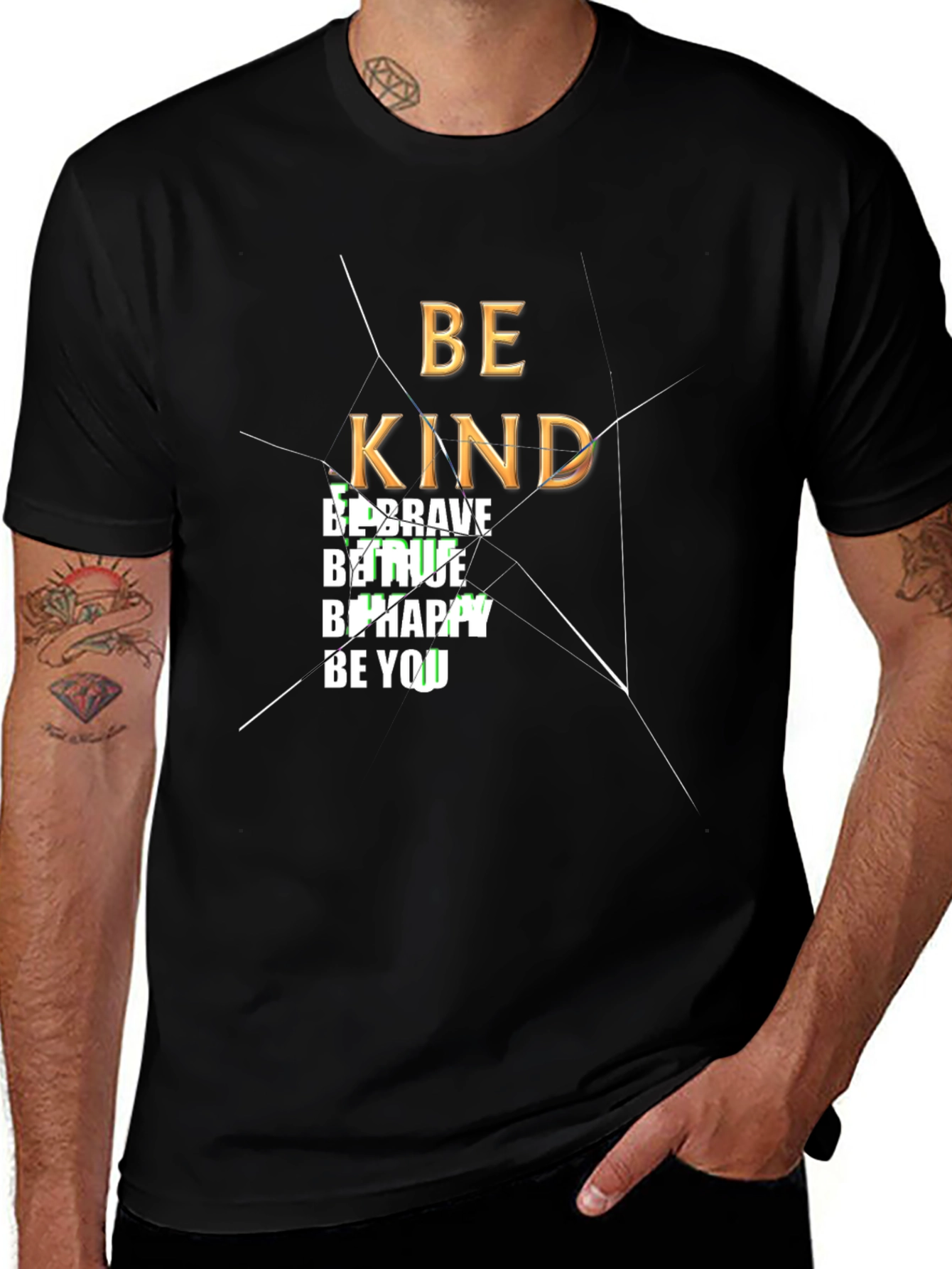 Be Kind Graphic Tee - Inspirational Black T-Shirt