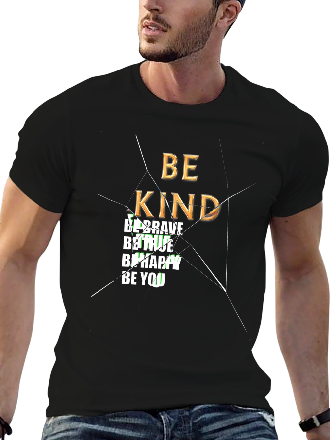 Be Kind Graphic Tee - Inspirational Black T-Shirt