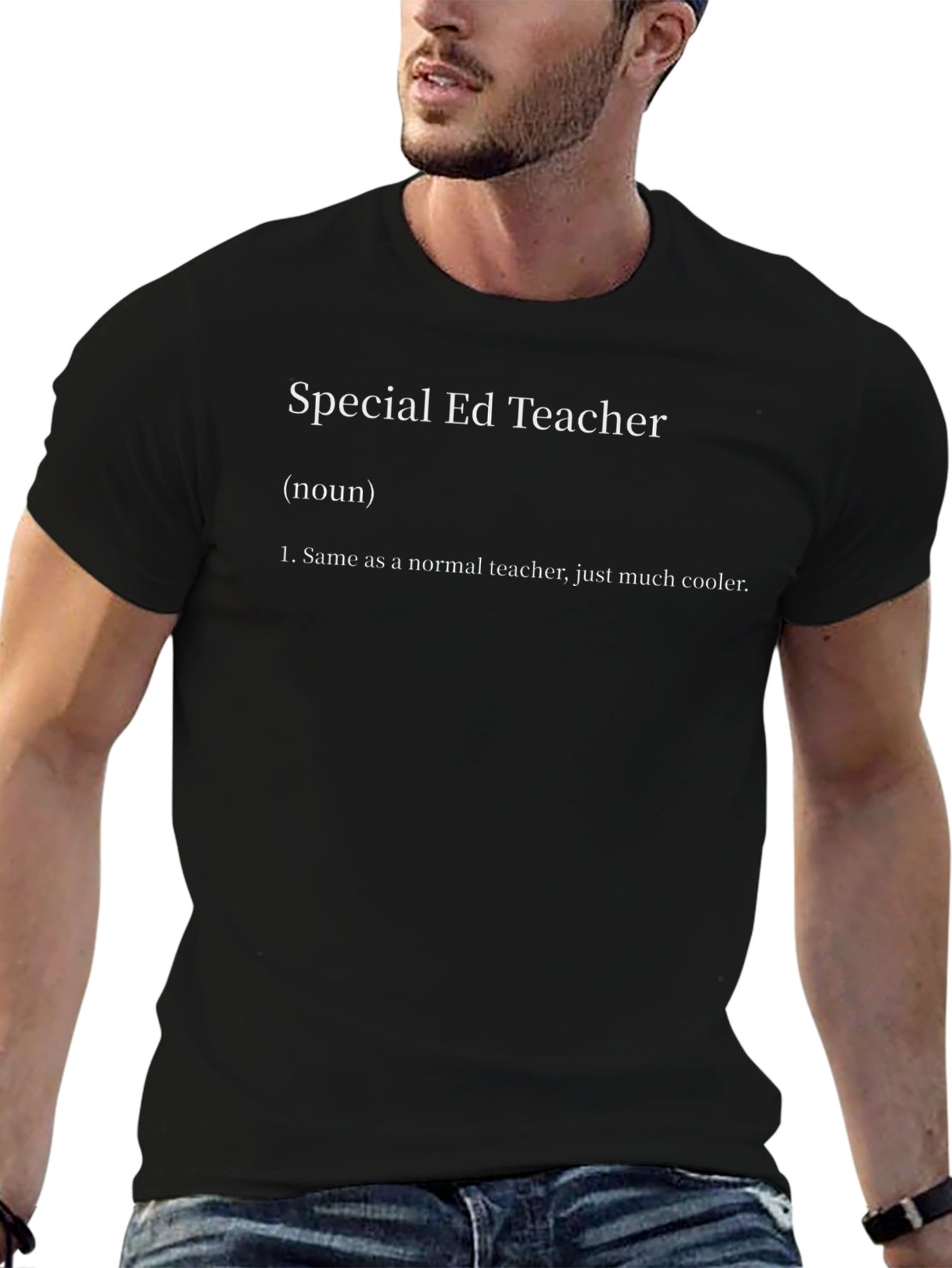 Special Ed Teacher Definition Black T-Shirt