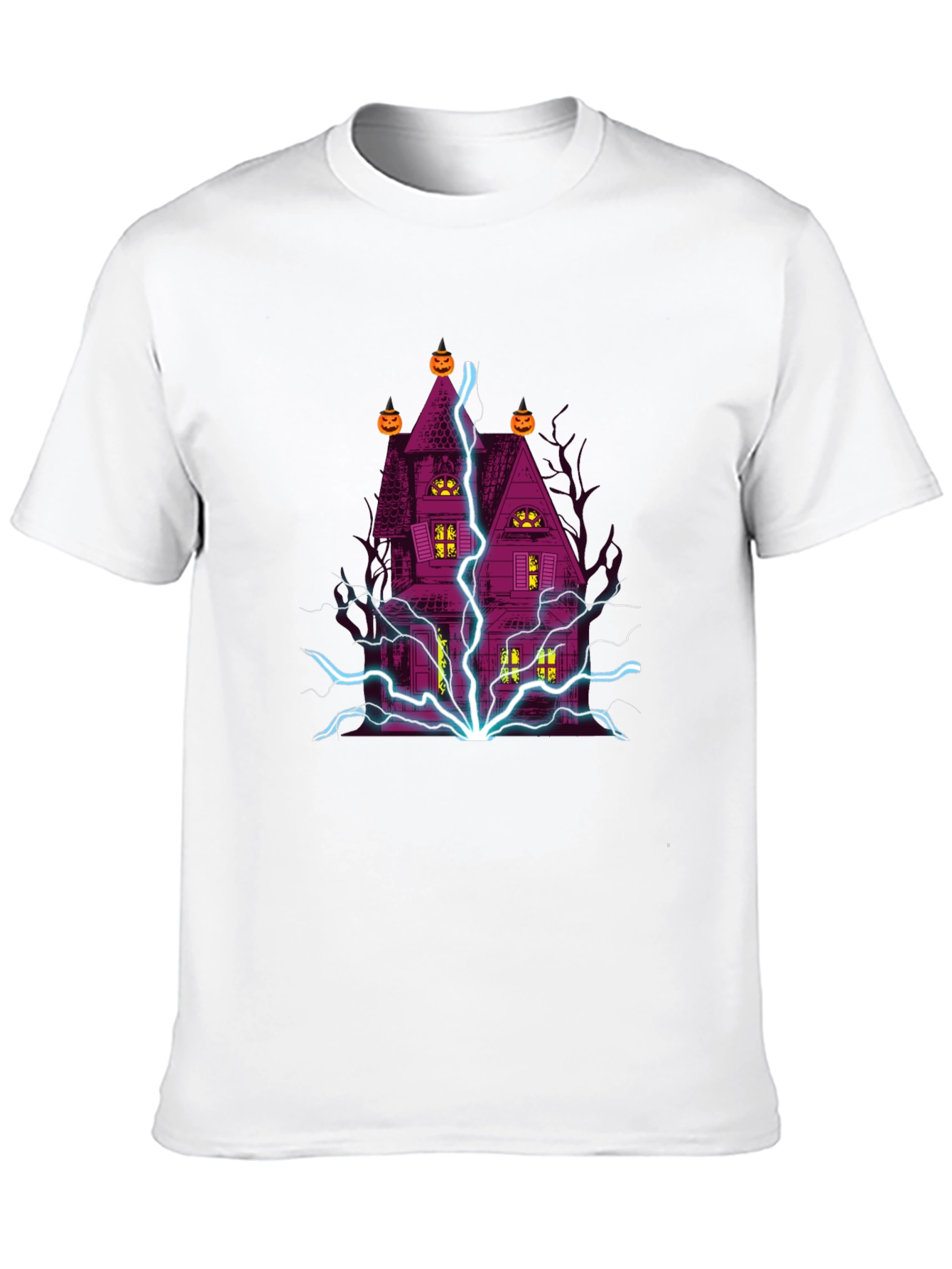 Halloween Haunted House Graphic T-Shirt