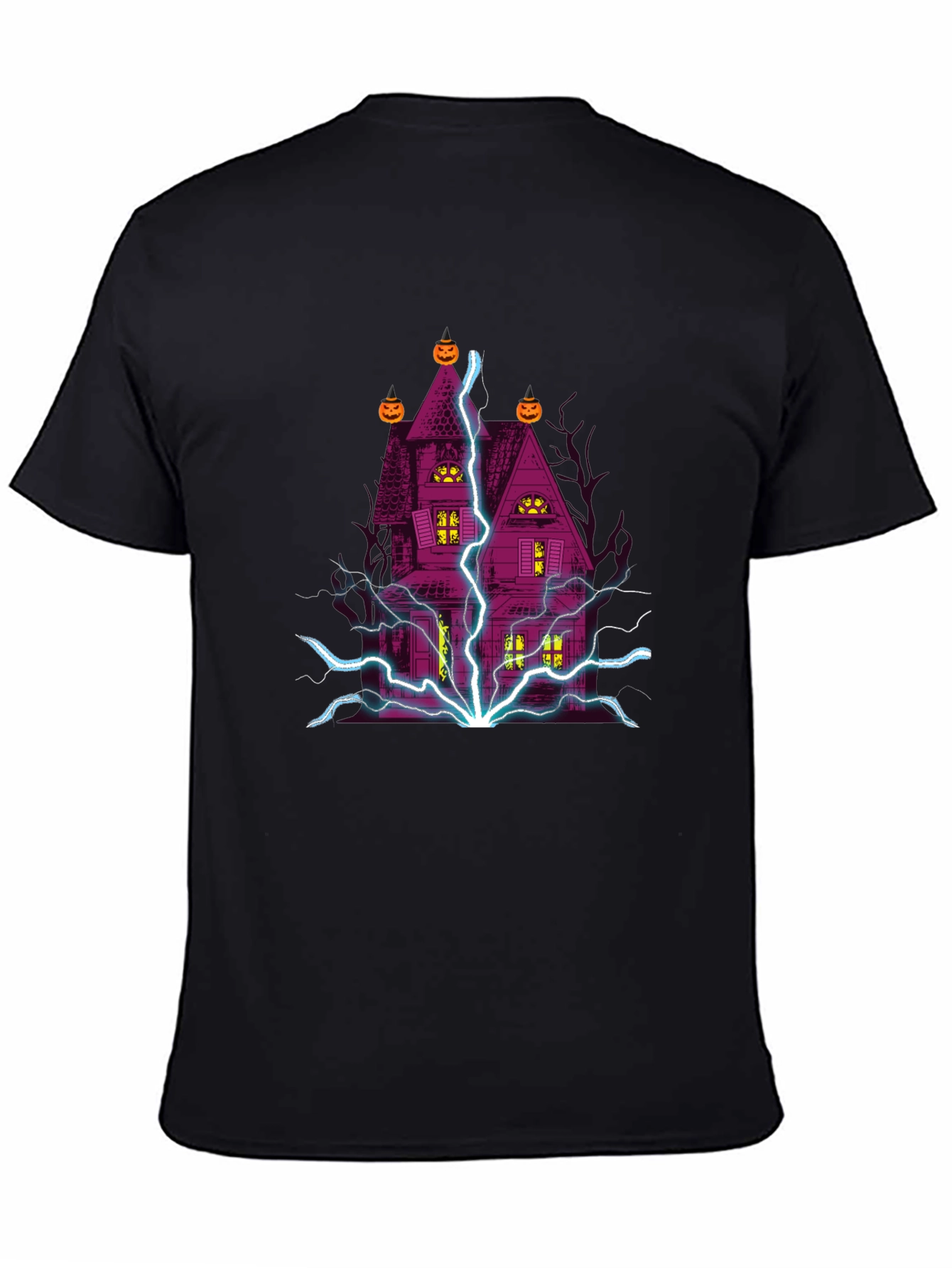 Halloween Haunted House Graphic T-Shirt