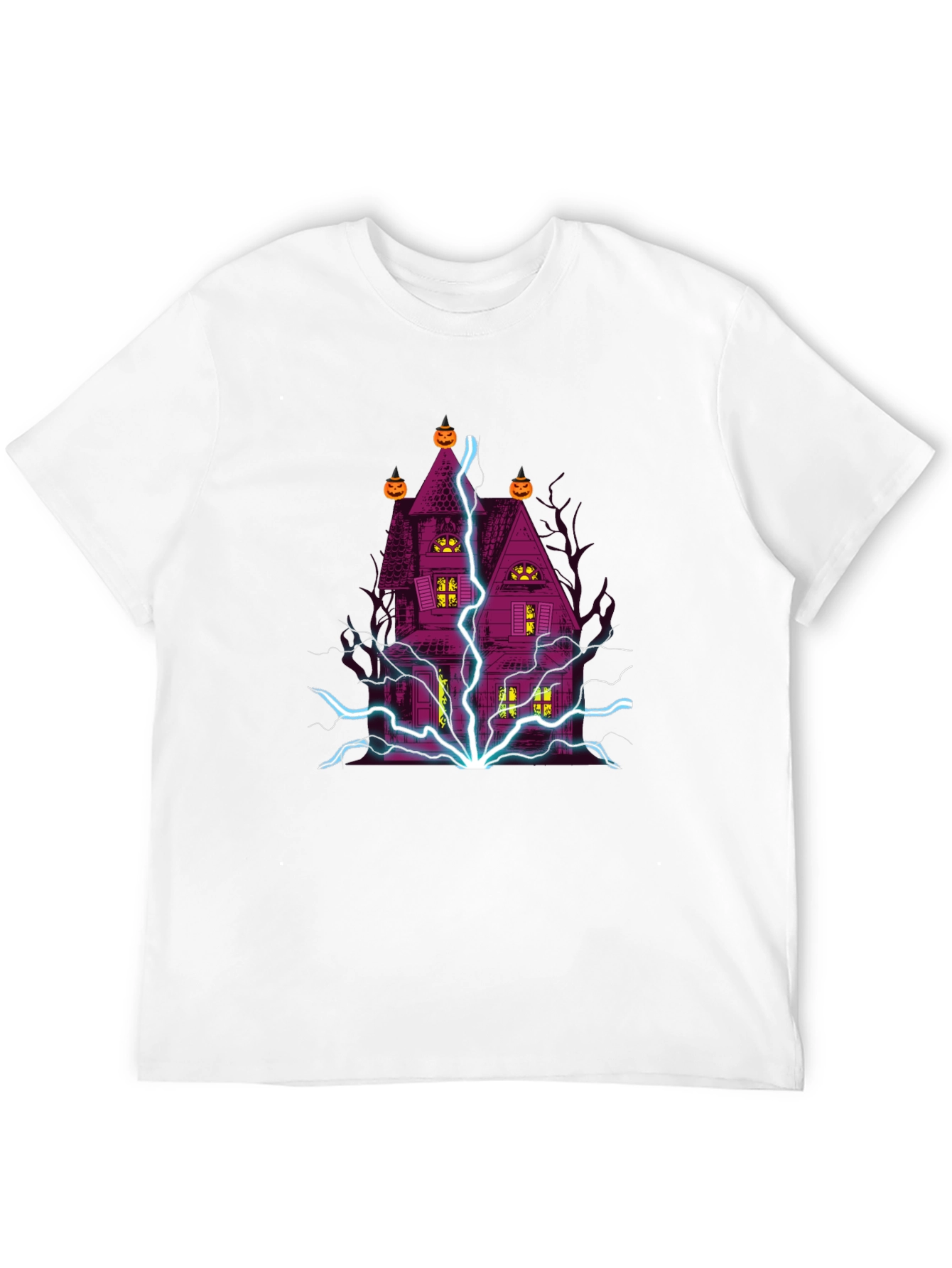 Halloween Haunted House Graphic T-Shirt