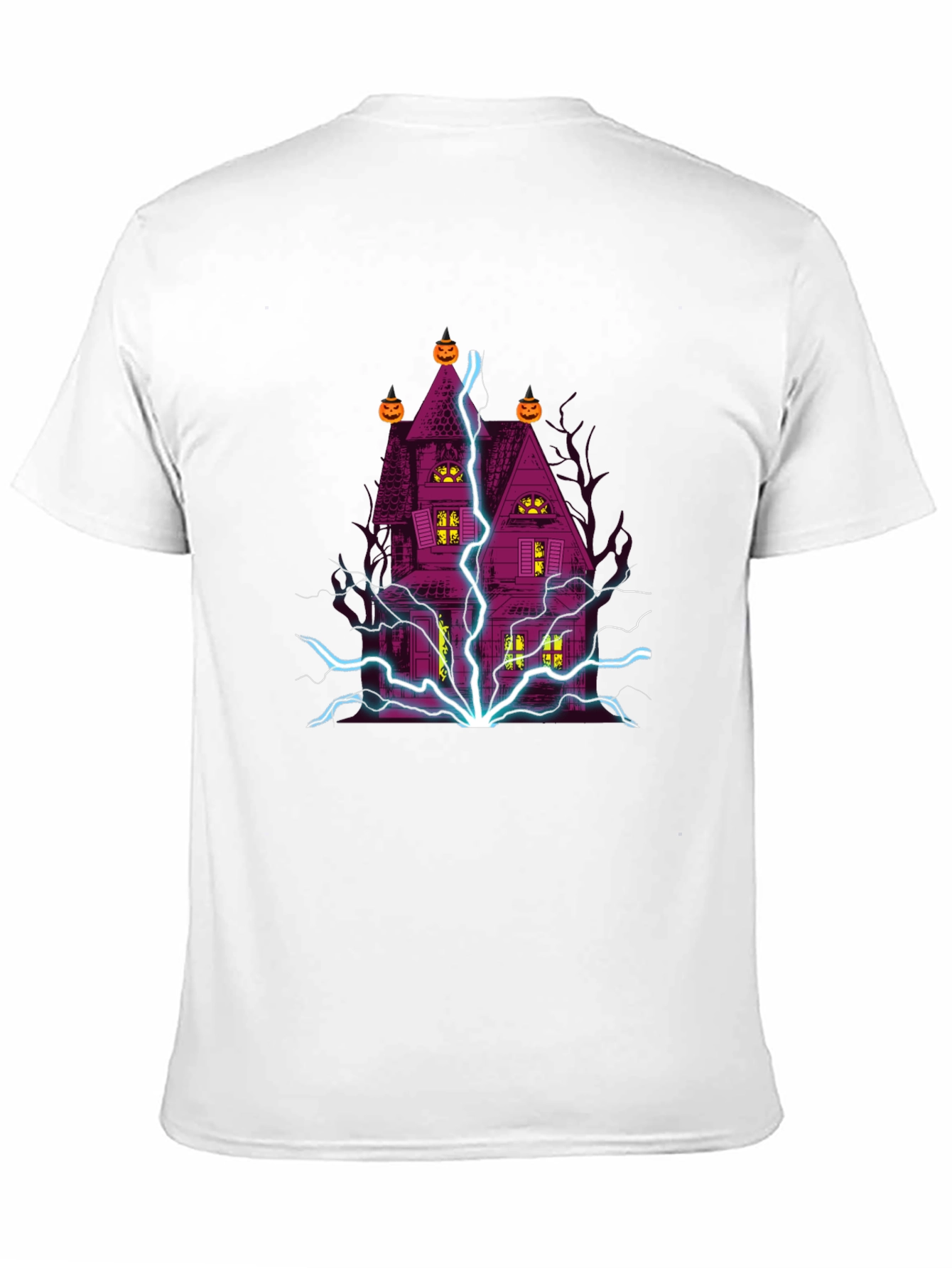 Halloween Haunted House Graphic T-Shirt