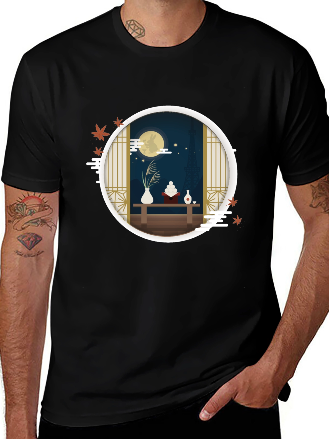 Japanese Moon Viewing Festival T-Shirt