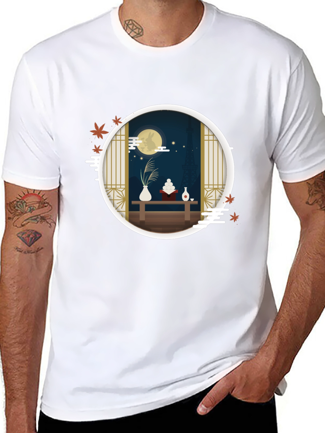 Japanese Moon Viewing Festival T-Shirt