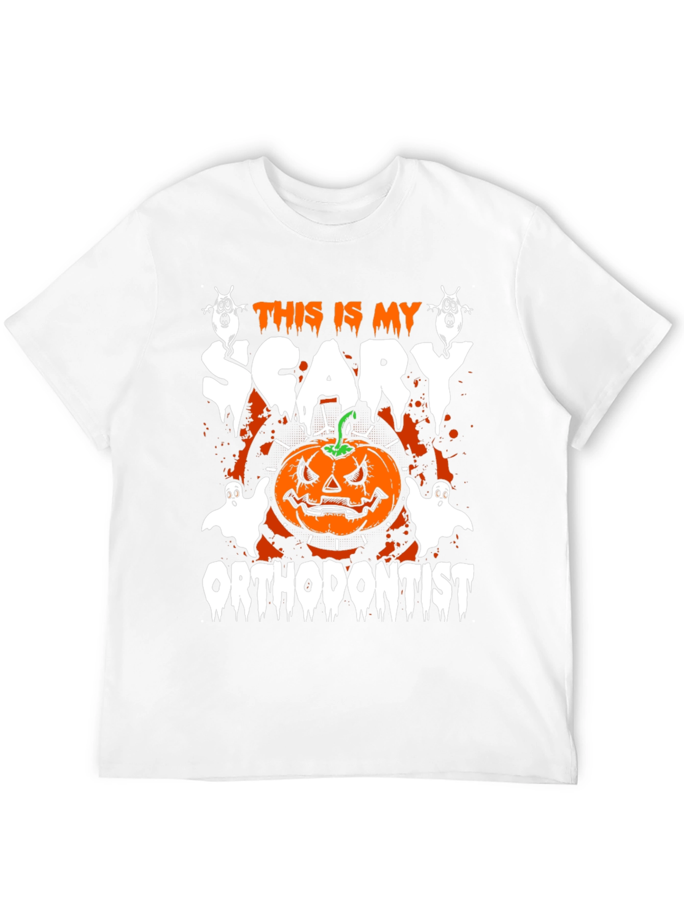 Scary Orthodontist Halloween T-Shirt - Mens