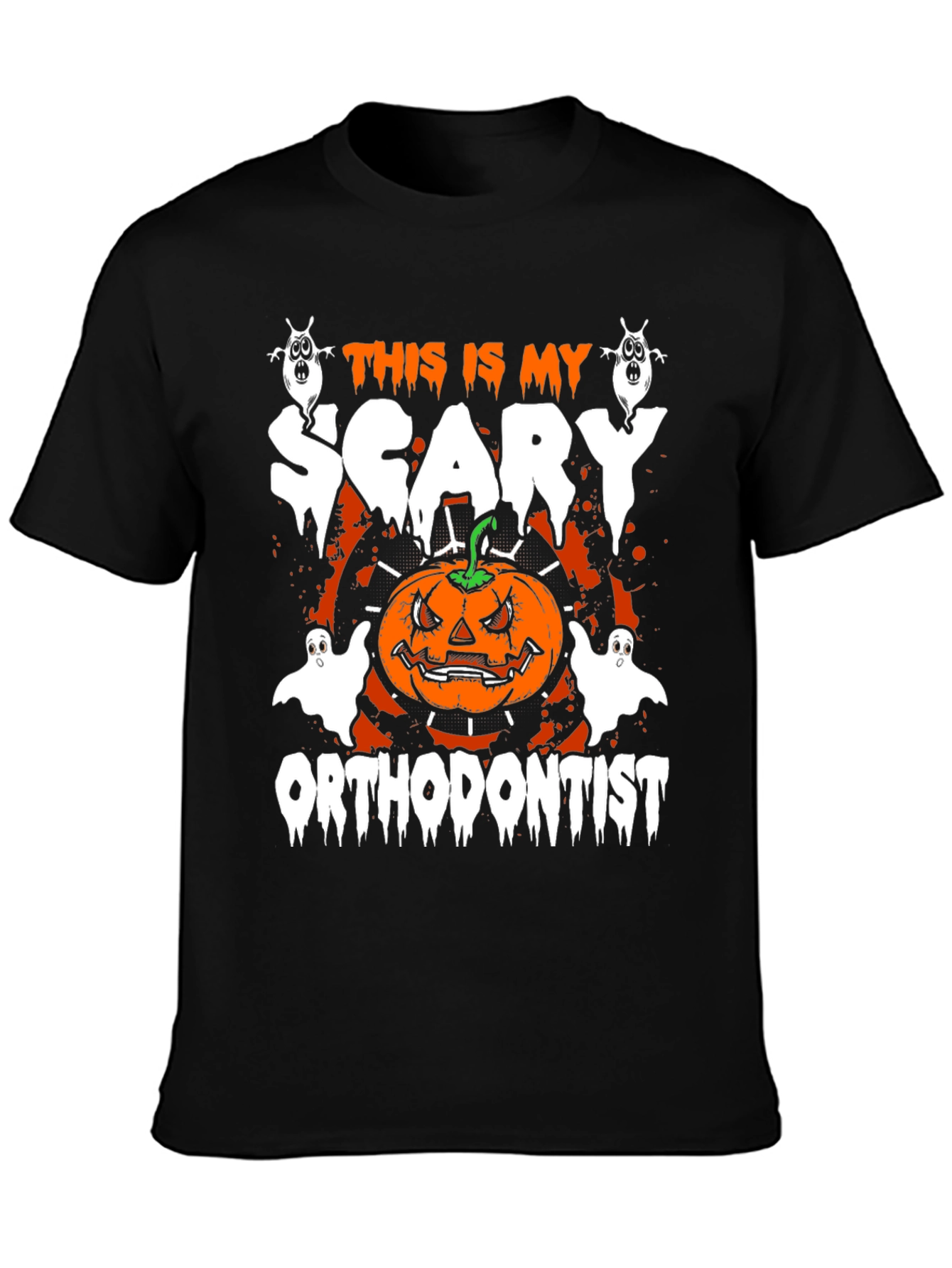 Scary Orthodontist Halloween T-Shirt - Mens
