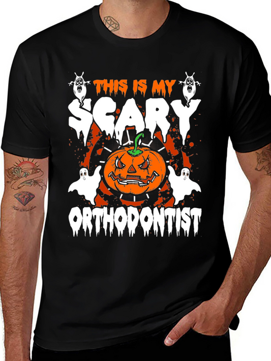 Scary Orthodontist Halloween T-Shirt - Mens