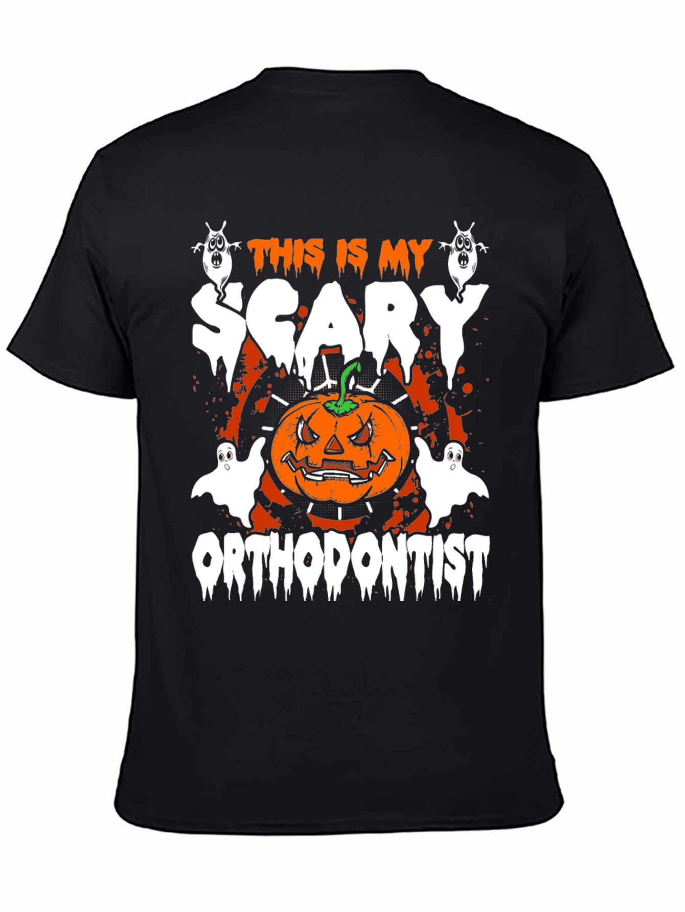 Scary Orthodontist Halloween T-Shirt - Mens