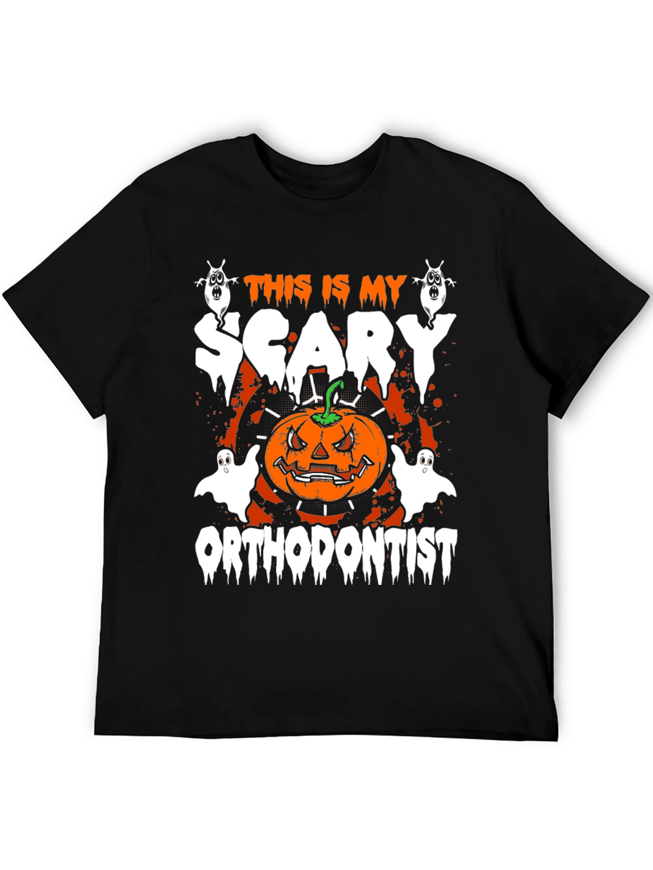 Scary Orthodontist Halloween T-Shirt - Mens