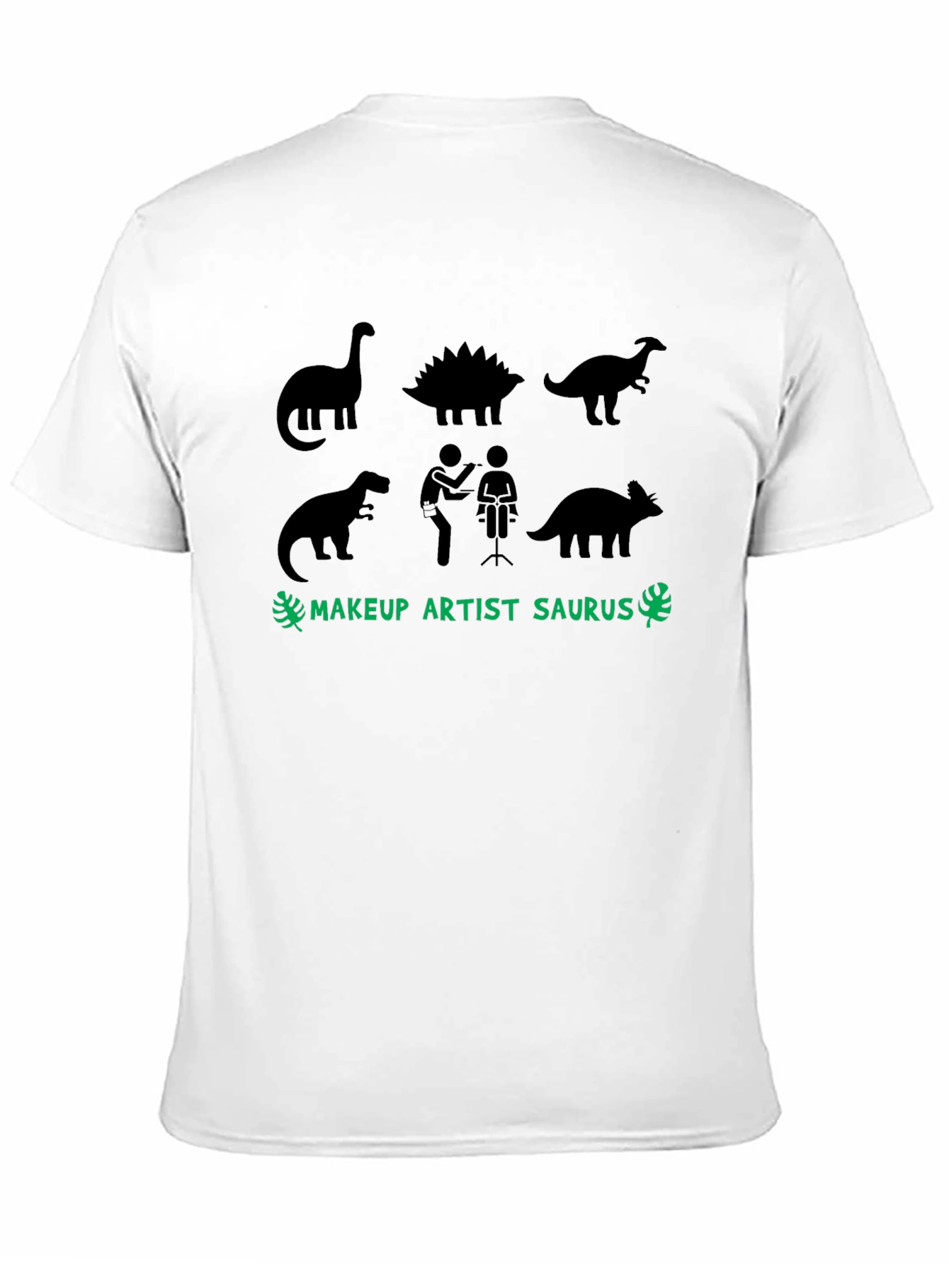 Makeup Artist Saurus T-Shirt | Dinosaur Graphic Tee