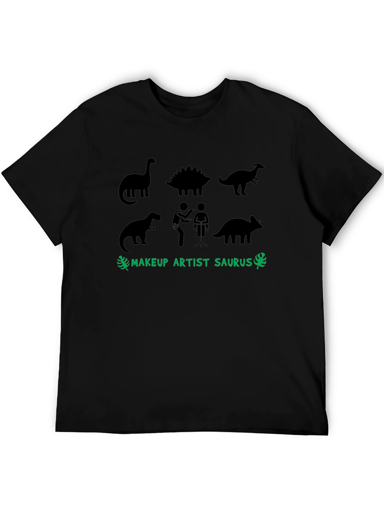 Makeup Artist Saurus T-Shirt | Dinosaur Graphic Tee