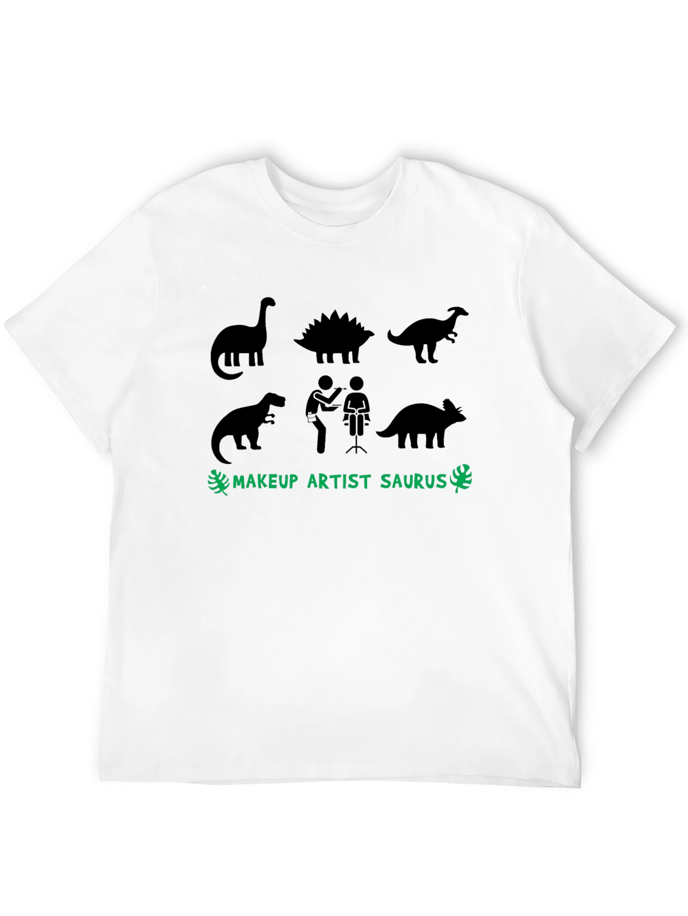 Makeup Artist Saurus T-Shirt | Dinosaur Graphic Tee