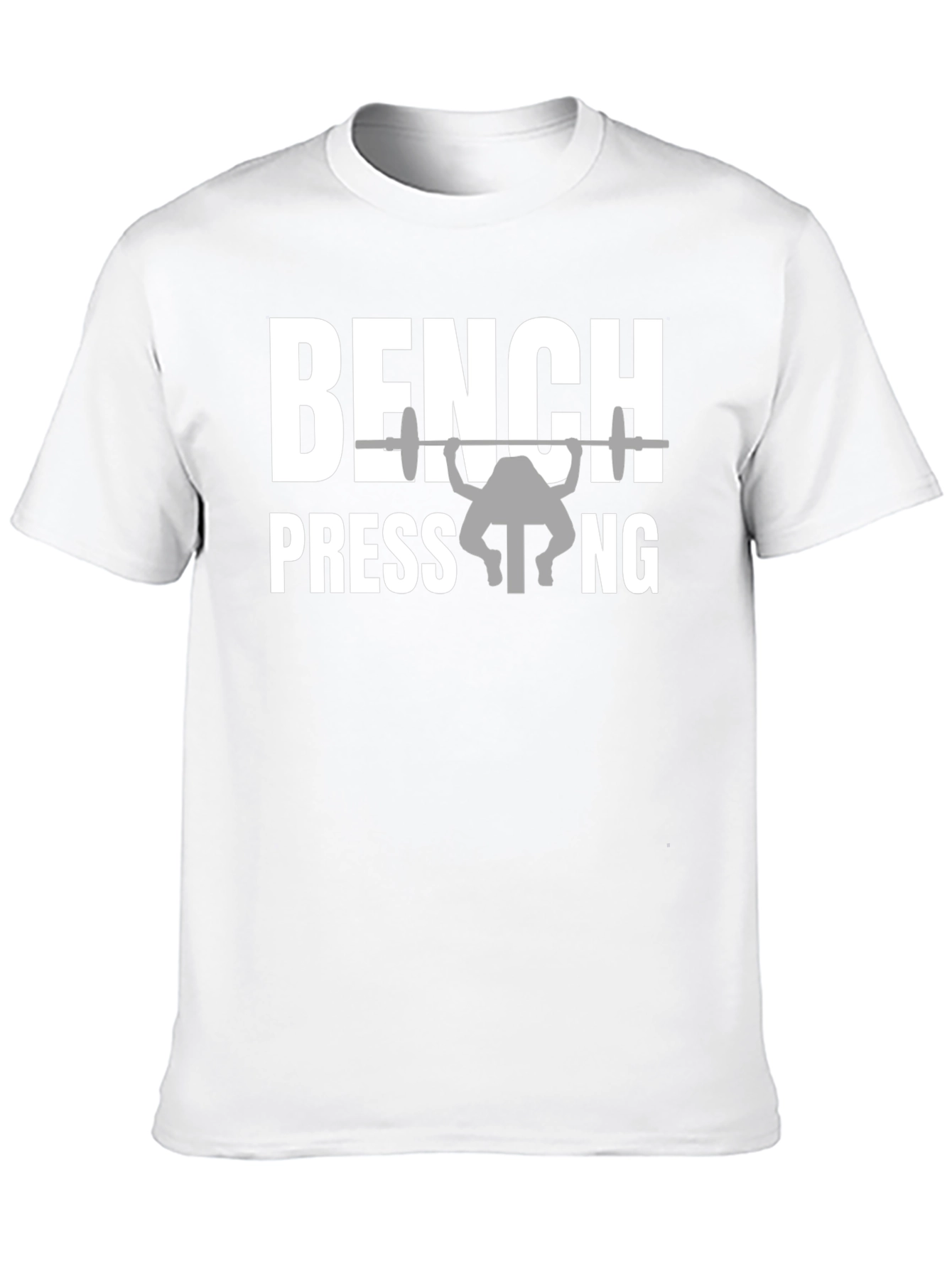 Bench Pressing Black Graphic Tee