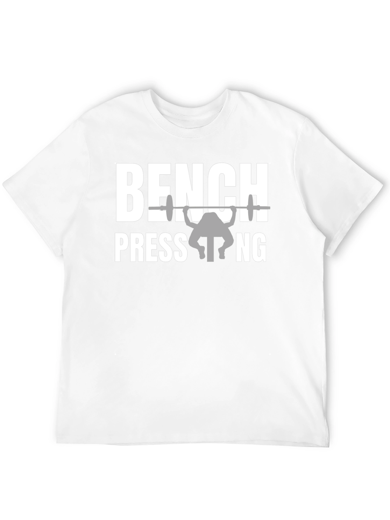 Bench Pressing Black Graphic Tee