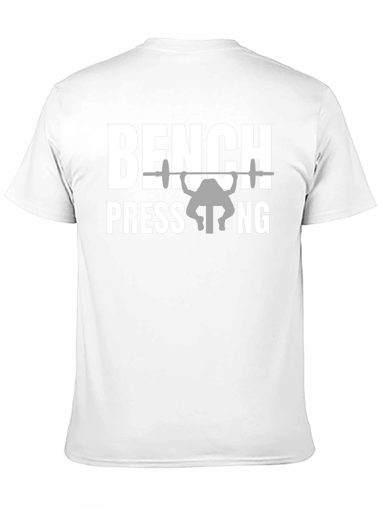 Bench Pressing Black Graphic Tee