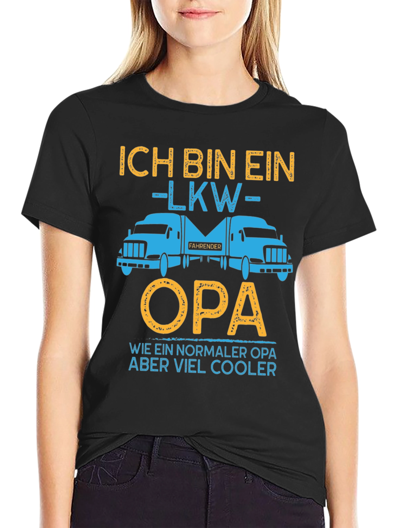 Trucker Opa T-Shirt - Cool Grandpa Gift