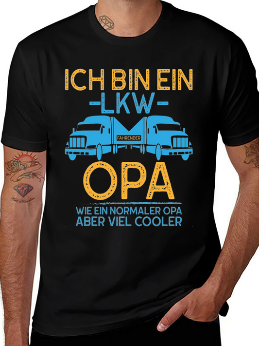 Trucker Opa T-Shirt - Cool Grandpa Gift