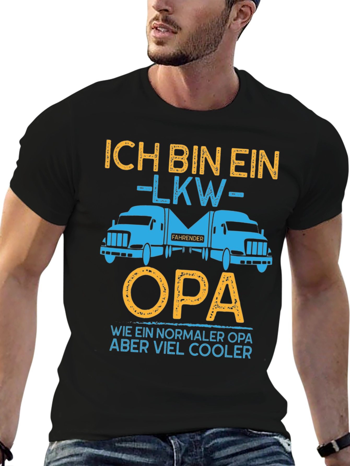 Trucker Opa T-Shirt - Cool Grandpa Gift