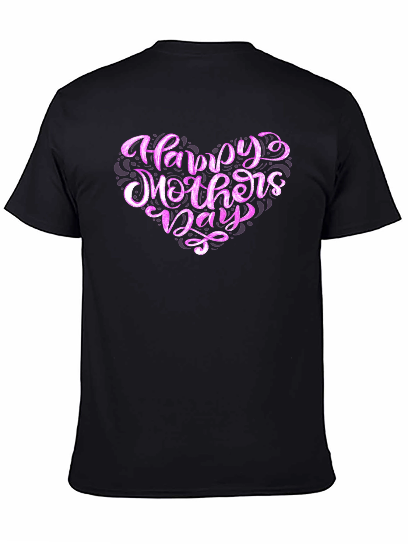 Happy Mothers Day Graphic Tee - Black