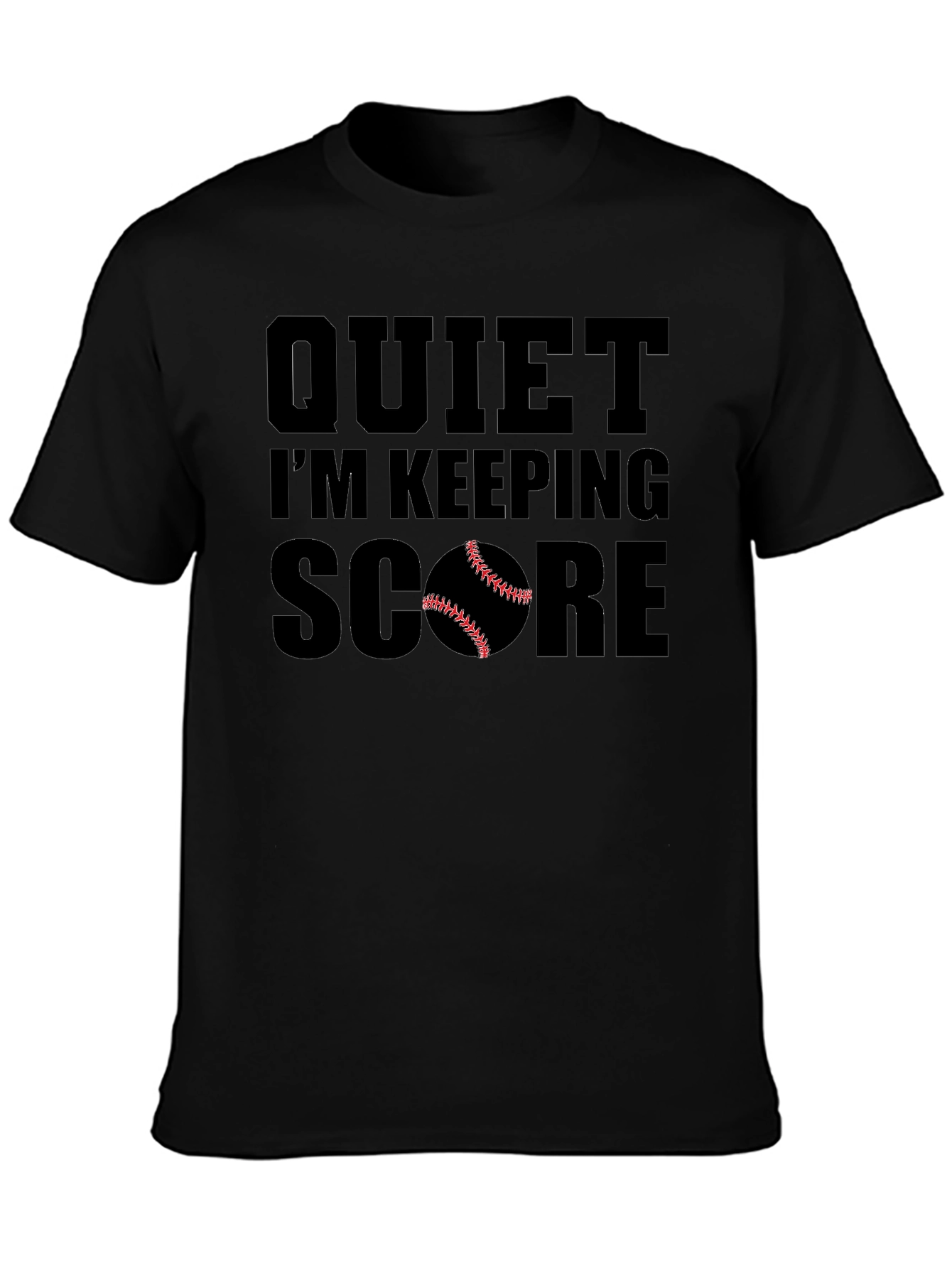 Quiet Im Keeping Score Baseball T-Shirt