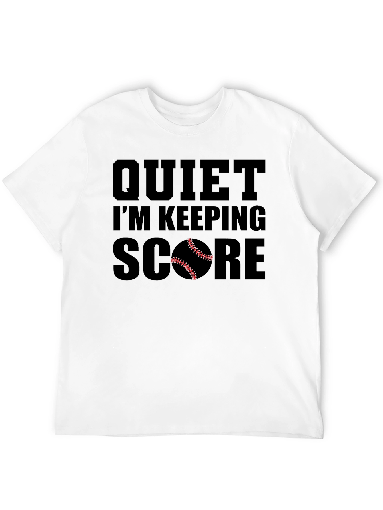 Quiet Im Keeping Score Baseball T-Shirt