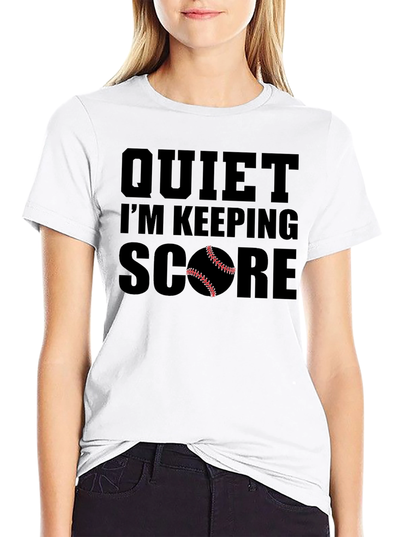 Quiet Im Keeping Score Baseball T-Shirt