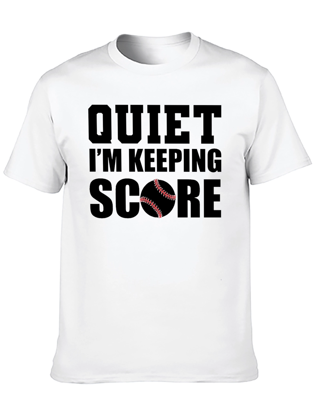Quiet Im Keeping Score Baseball T-Shirt