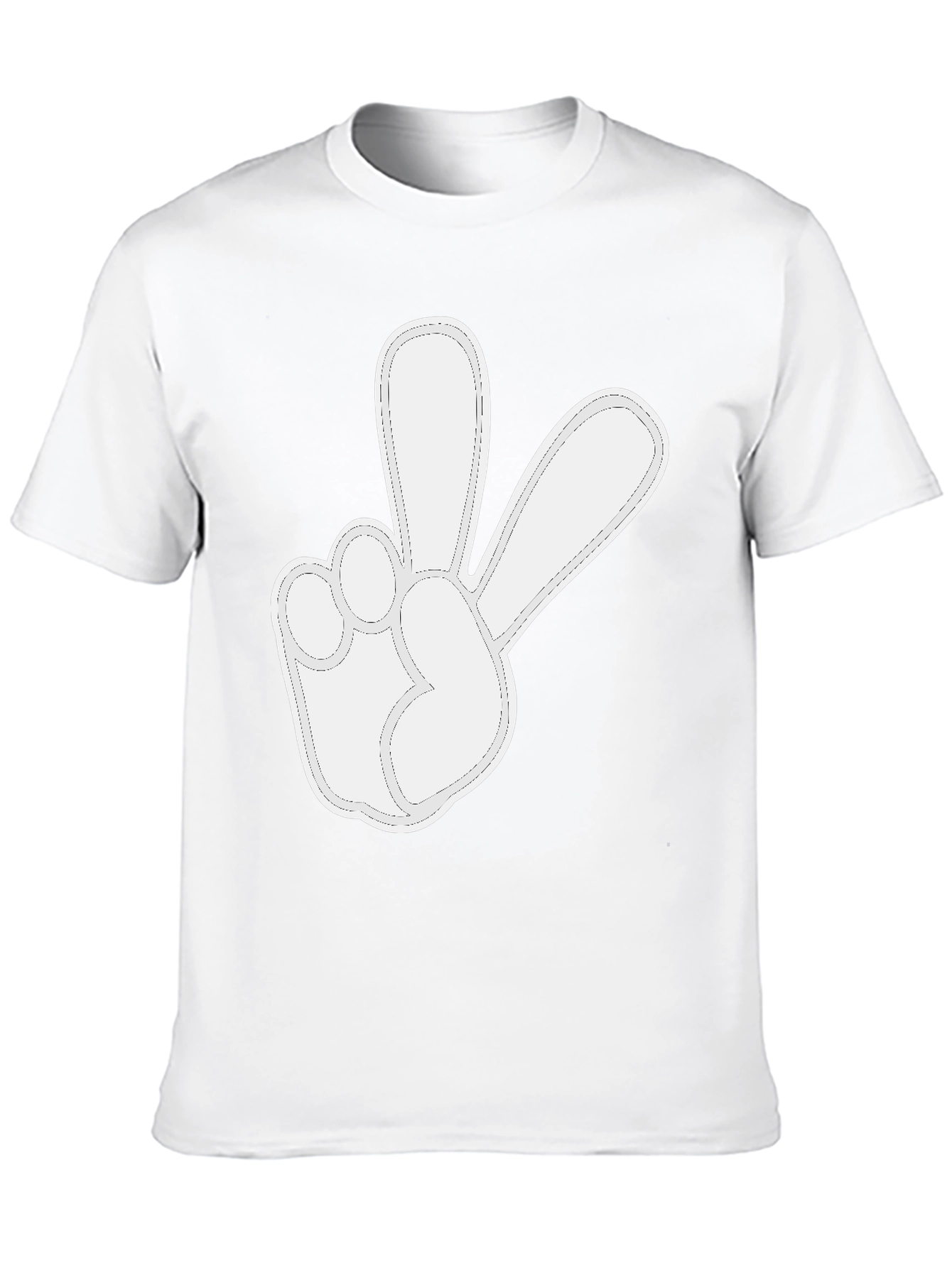 Peace Sign Graphic T-Shirt - Soft Cotton Casual Tee