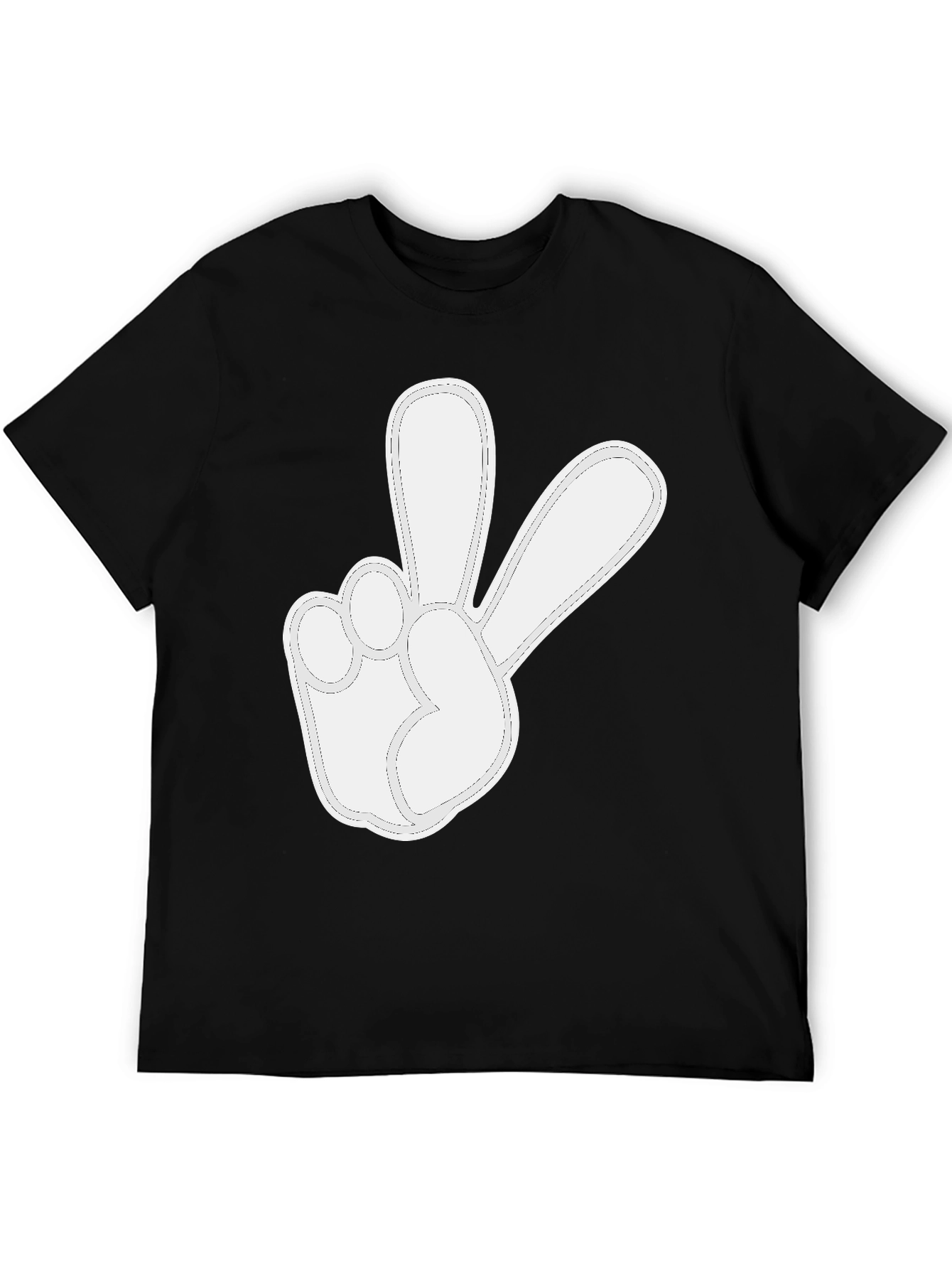 Peace Sign Graphic T-Shirt - Soft Cotton Casual Tee