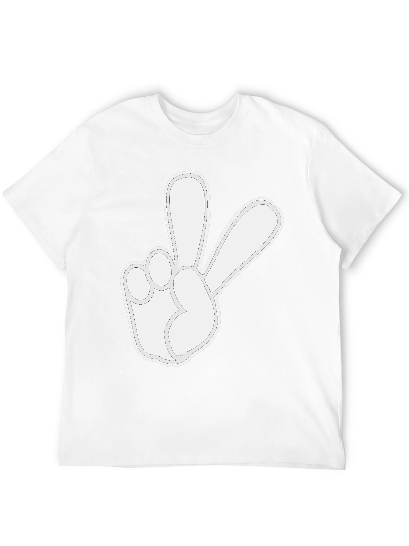 Peace Sign Graphic T-Shirt - Soft Cotton Casual Tee
