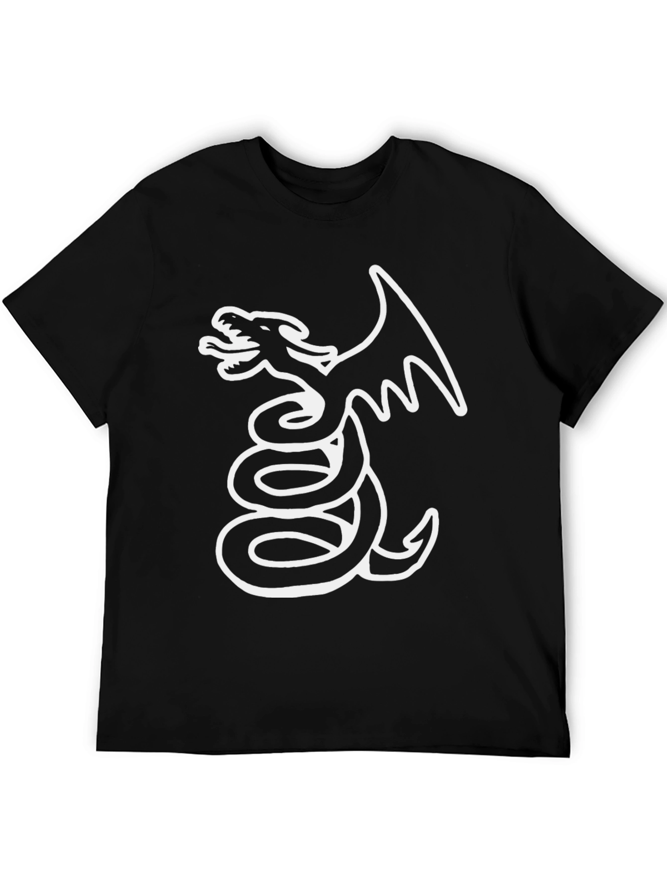 Dragon T-Shirt - Black Cotton Graphic Tee