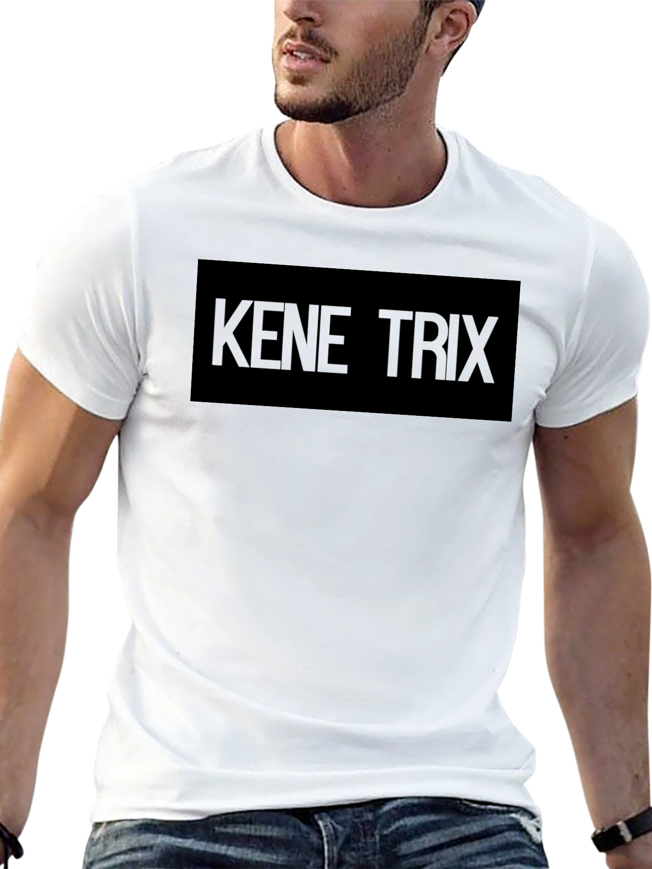 Kene Trix Black T-Shirt - Trendy Graphic Tee