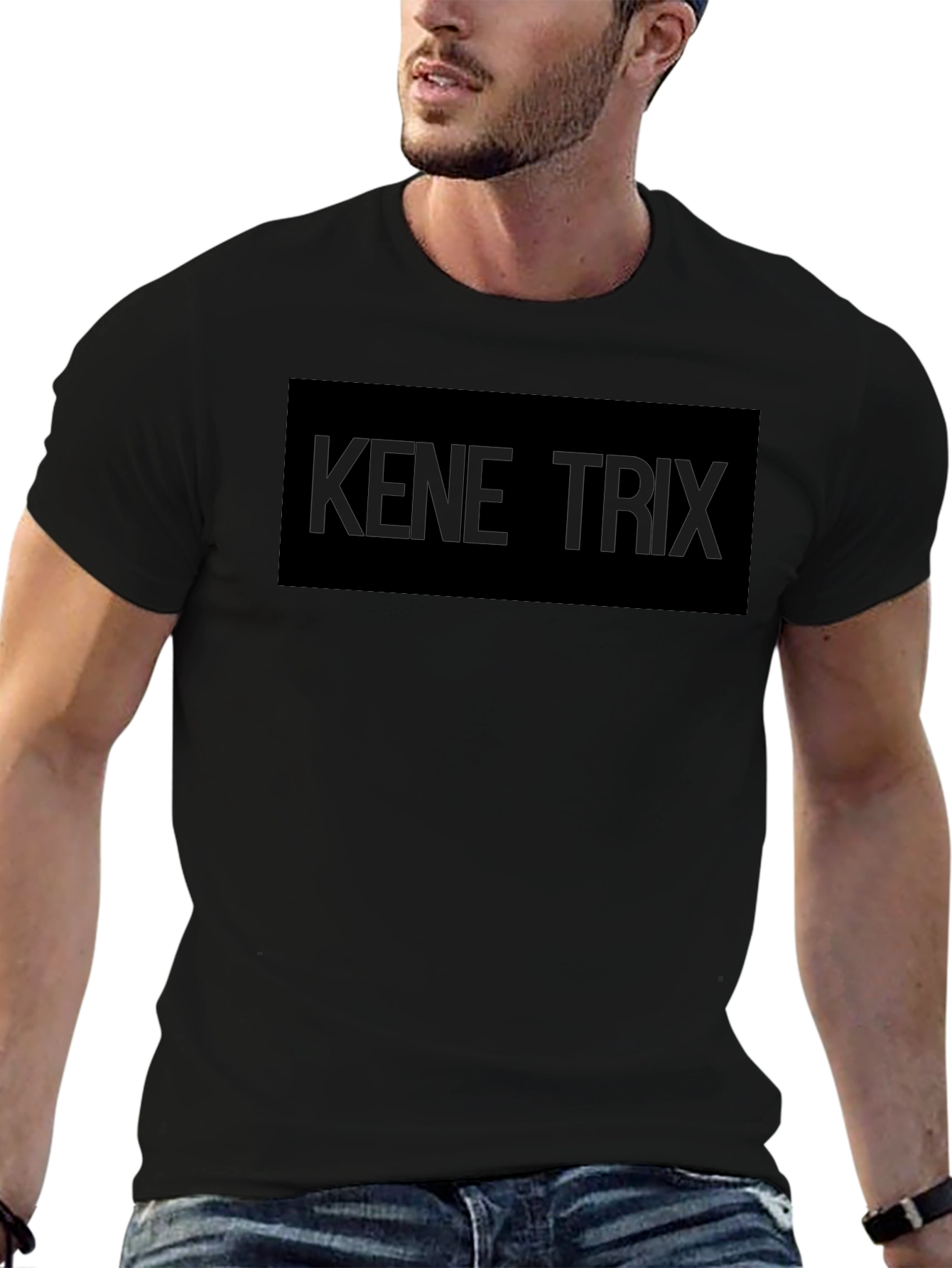Kene Trix Black T-Shirt - Trendy Graphic Tee