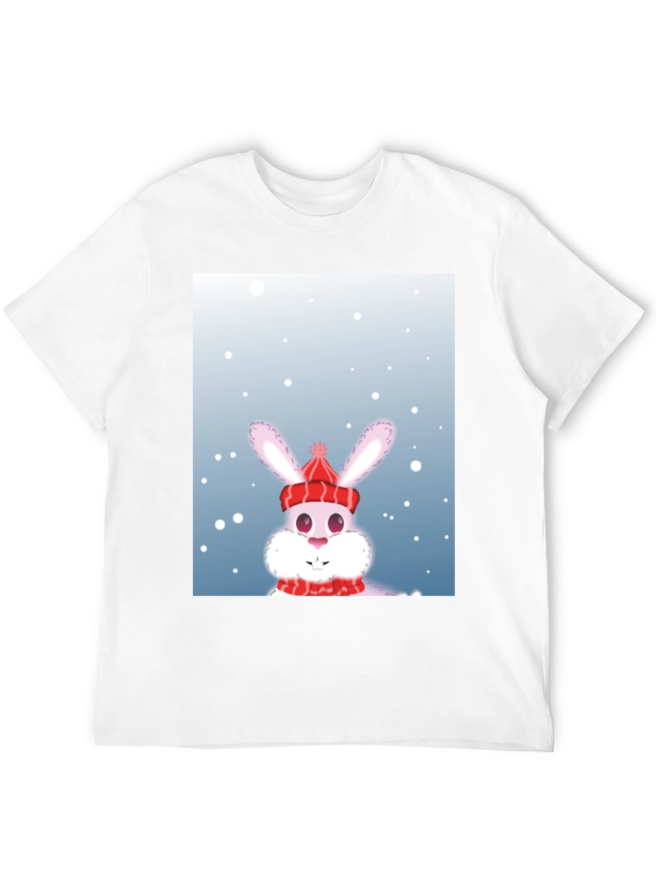 Winter Bunny T-Shirt - Festive Holiday Apparel