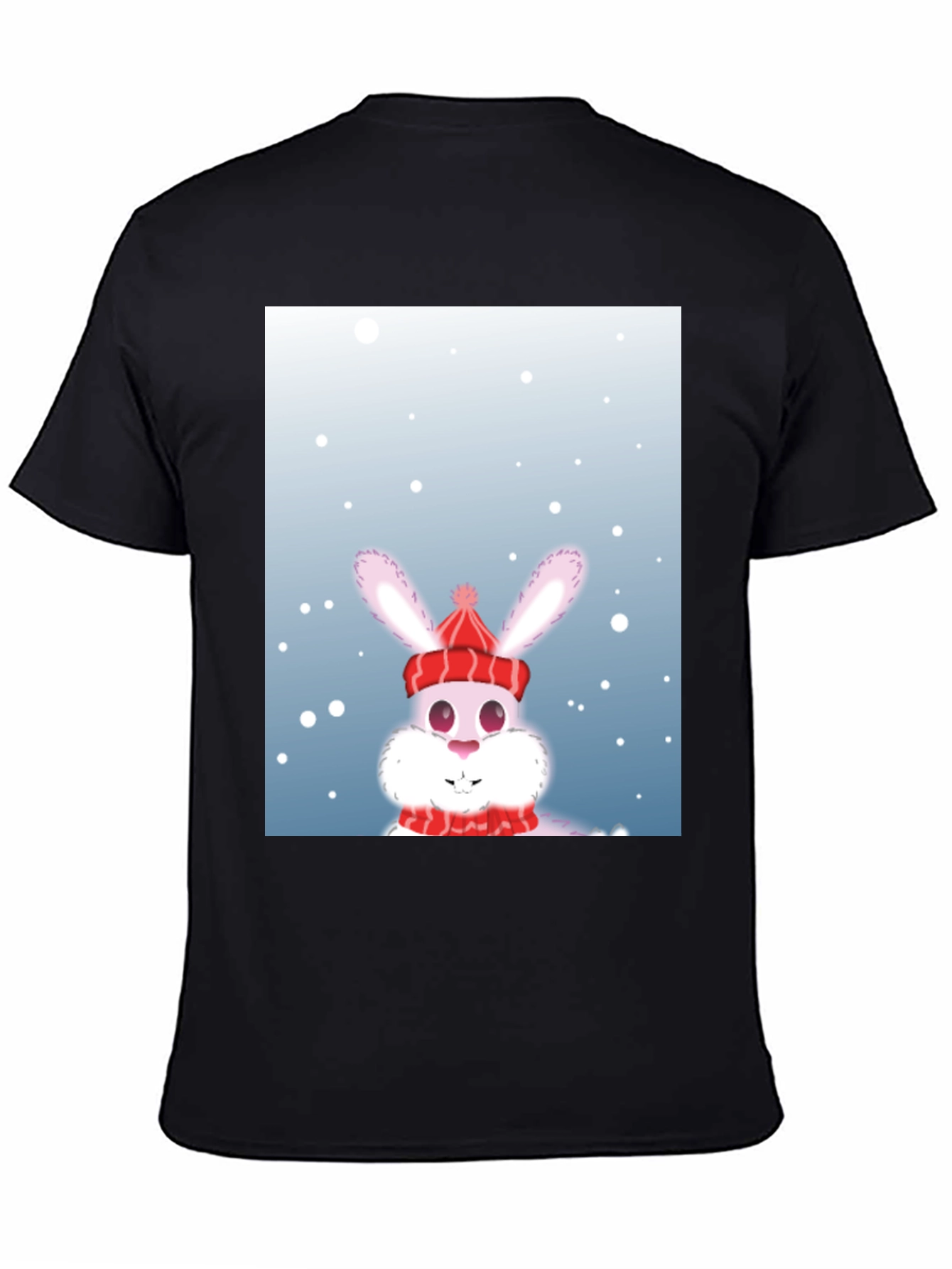 Winter Bunny T-Shirt - Festive Holiday Apparel