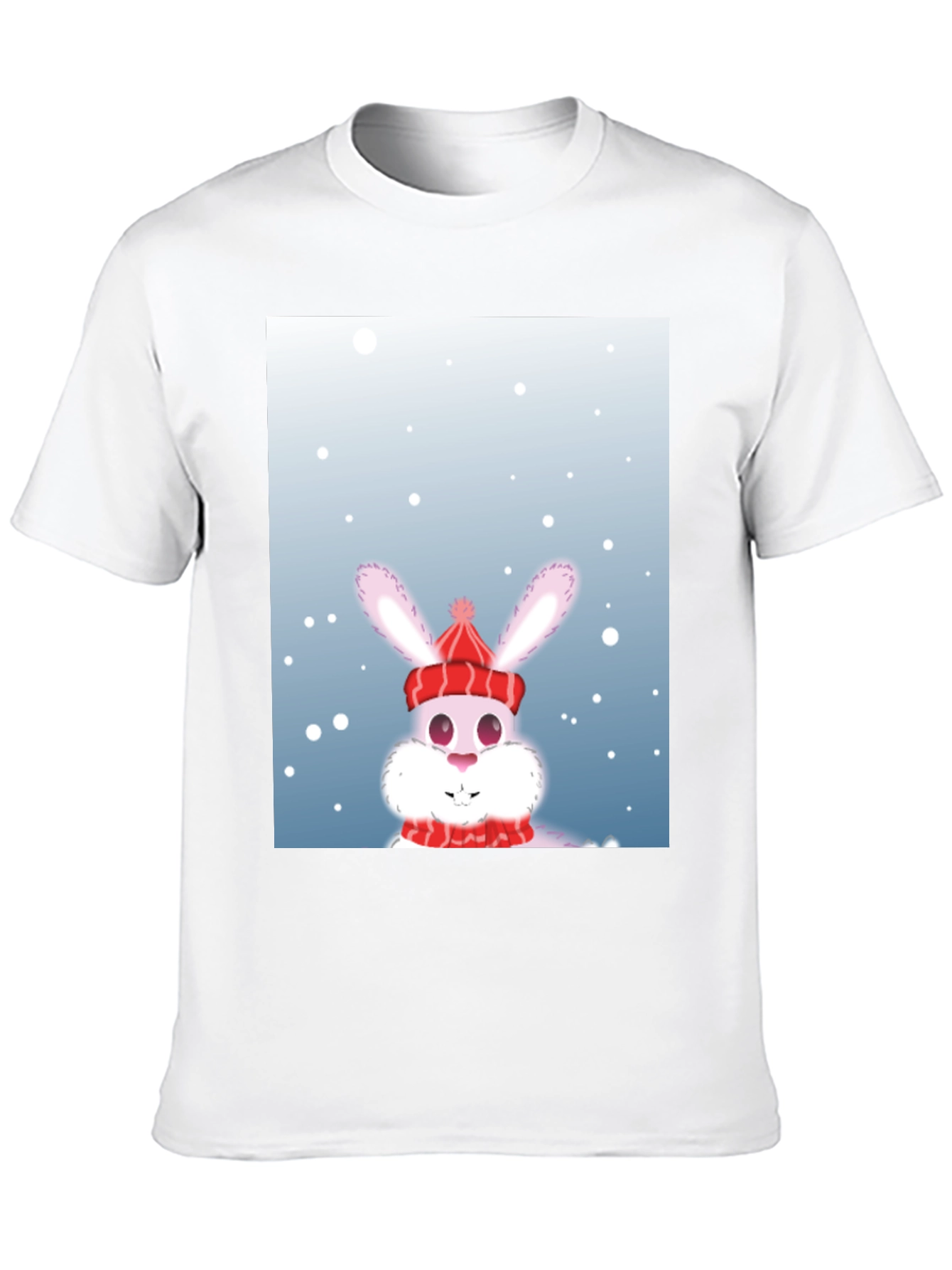 Winter Bunny T-Shirt - Festive Holiday Apparel