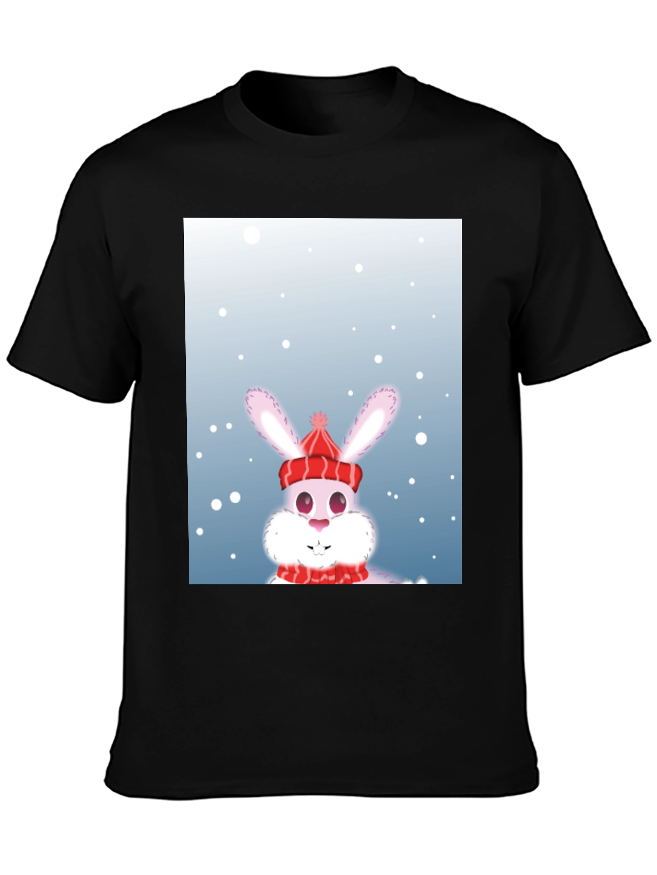 Winter Bunny T-Shirt - Festive Holiday Apparel