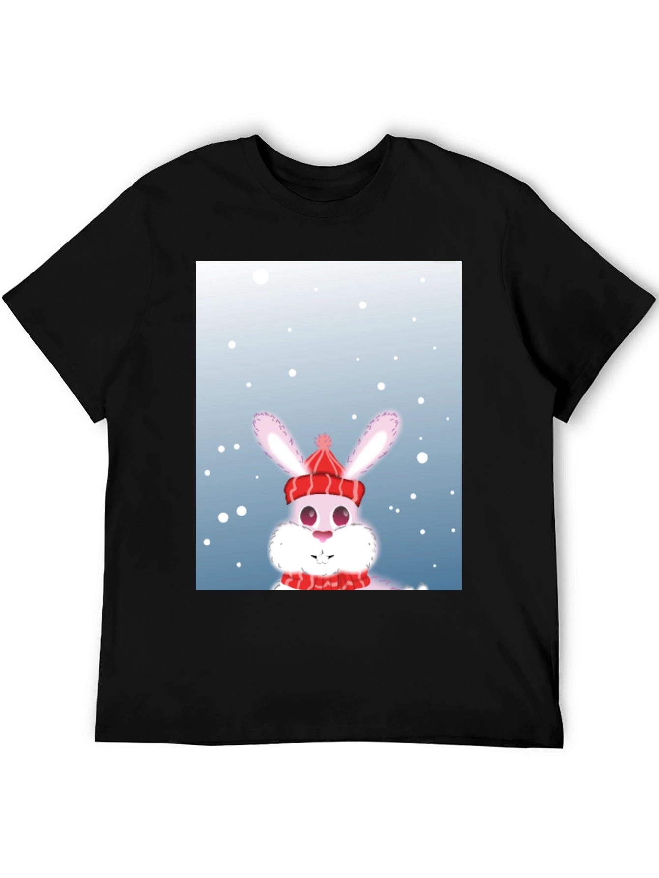 Winter Bunny T-Shirt - Festive Holiday Apparel