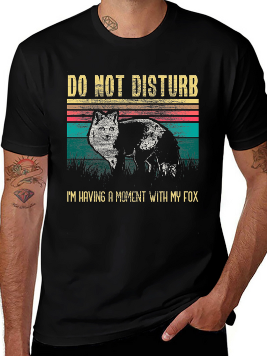 Do Not Disturb Fox Graphic T-Shirt