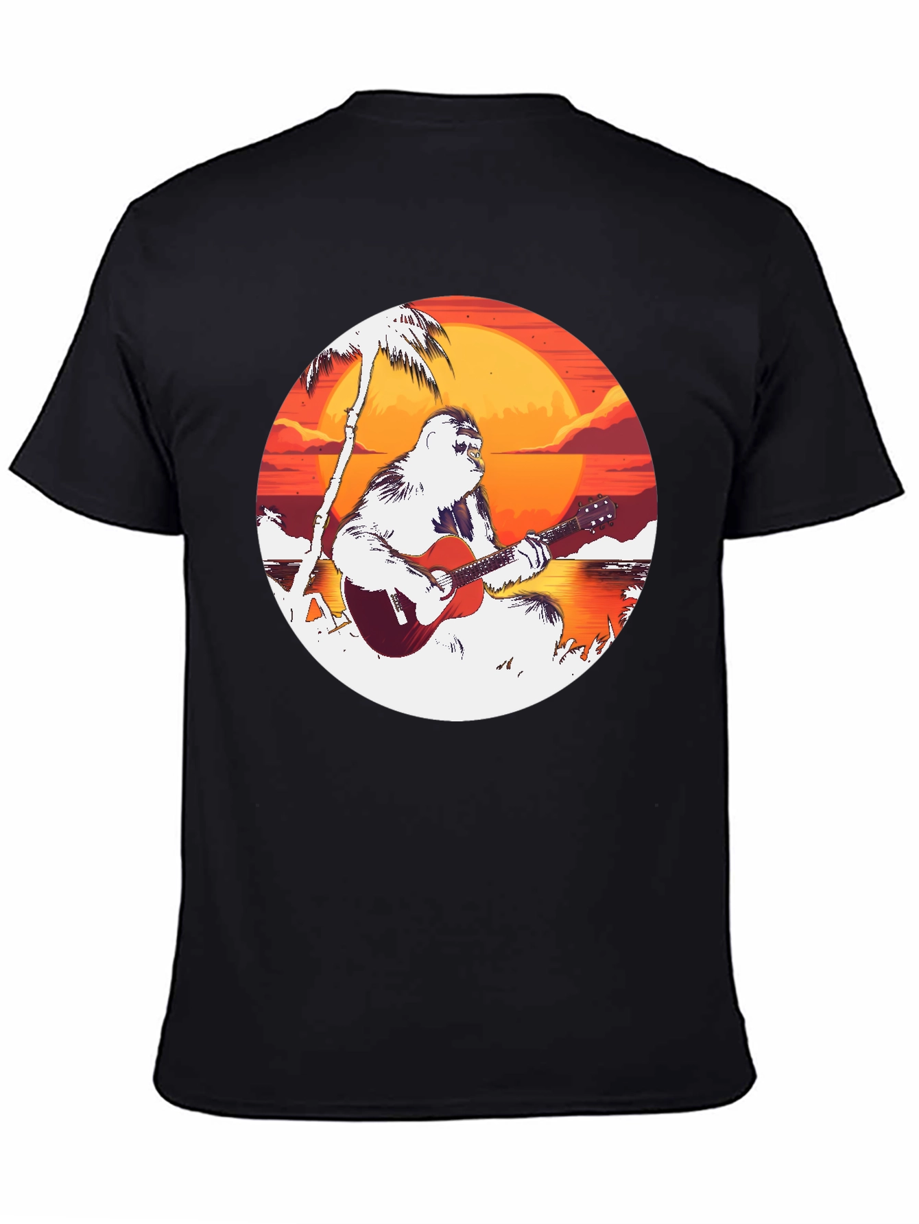 Ape Guitar Sunset Black Tee