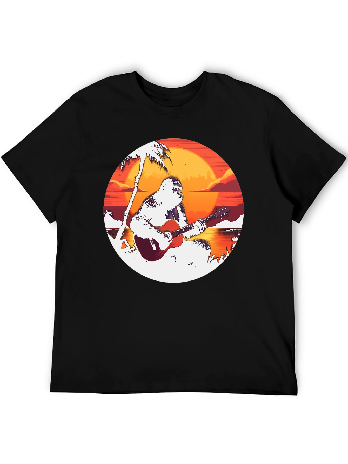 Ape Guitar Sunset Black Tee