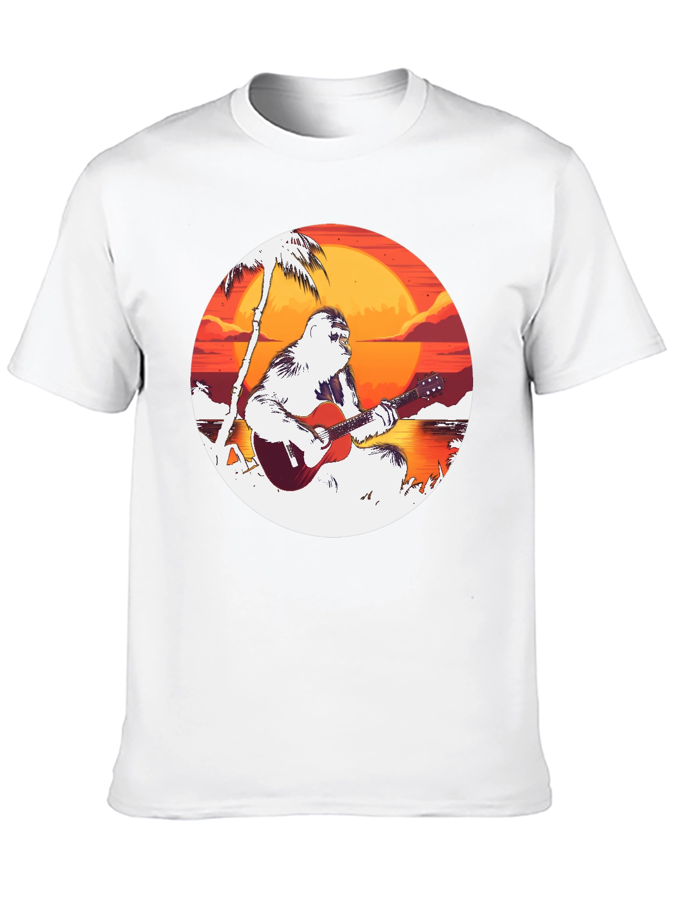 Ape Guitar Sunset Black Tee